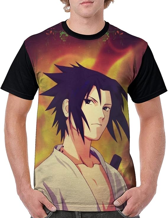 Amazon Co Jp Tシャツ メンズ 半袖 夏服naruto ナルトサスケ3 メンズ おしゃれ トップス おもしろtシャツ 快適 軽い 柔らかい カジュアル シンプル オシャレ プルオーバー かっこいい Tシャツ 春夏秋冬 服 吸汗速乾 ファッション