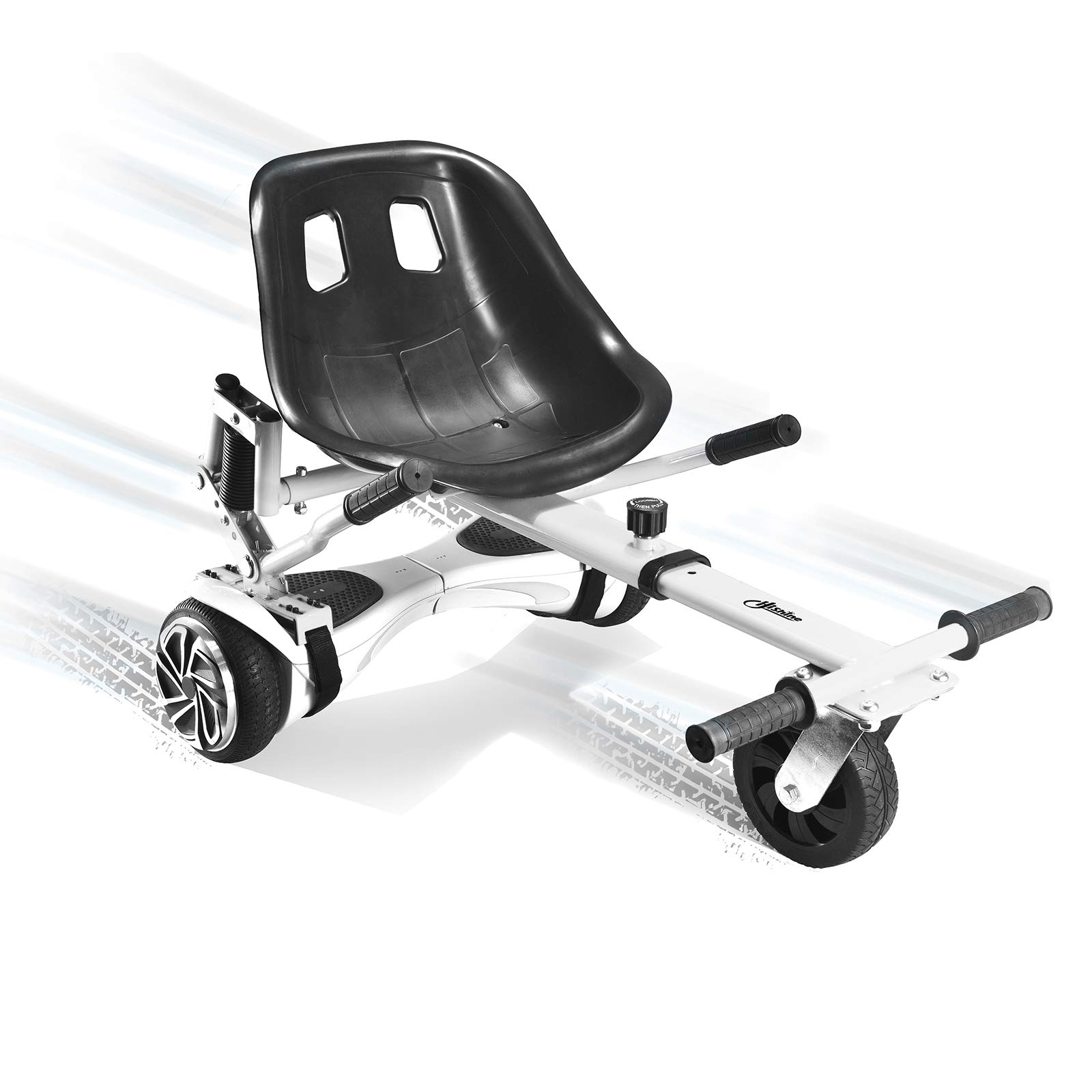 Hoverboard Seat Attachment, Hoverboard Go Kart for Adults & Kids, Accessories to Transform Go Cart, Hover Carts for Self Balancing Scooter with Off-road Tire and Shock Absorber