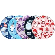 Glucomart Adhesive Patches for Dexcom G7 Waterproof & Hypoallergenic CGM Tape Complete Coverage Christmas CGM Patch 5-Pack Overlay Gnome Overpatch