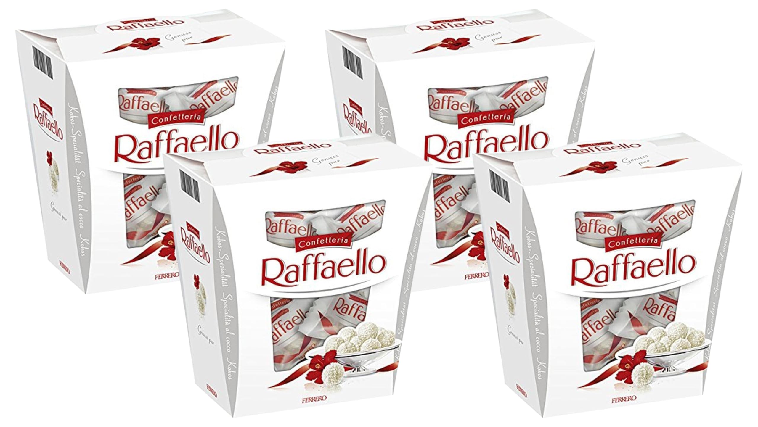 Ferrero Raffaello, 230 g (Packung mit 4)