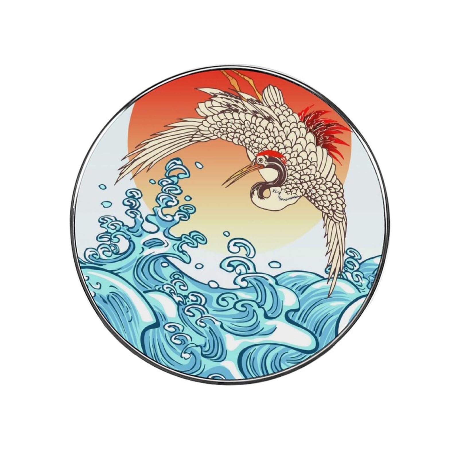 Wolf Sunset Bird Alloy Fridge Magnet For Office Cabinet Refrigerator Whiteboard Photo