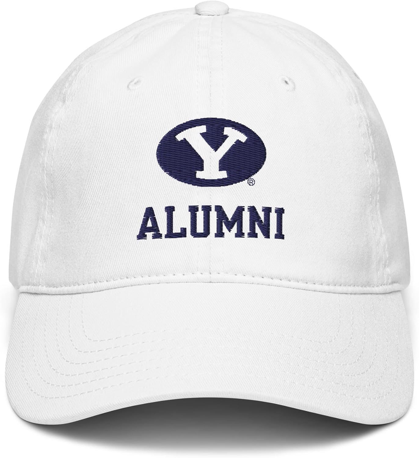 BYU Cougars Alumni Logo White Officially Licensed Adjustable Baseball Hat
