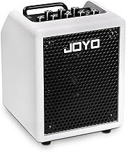 JOYO 30W Bass Combo Amplifier Portable Amp 4" Speaker with 3-Band EQ & Compressor | Bluetooth 5.1 + OTG Direct Recording | Headphone Practice for Bassist Solo Livestream Gigs (VIBE CUBE BA-30, White)