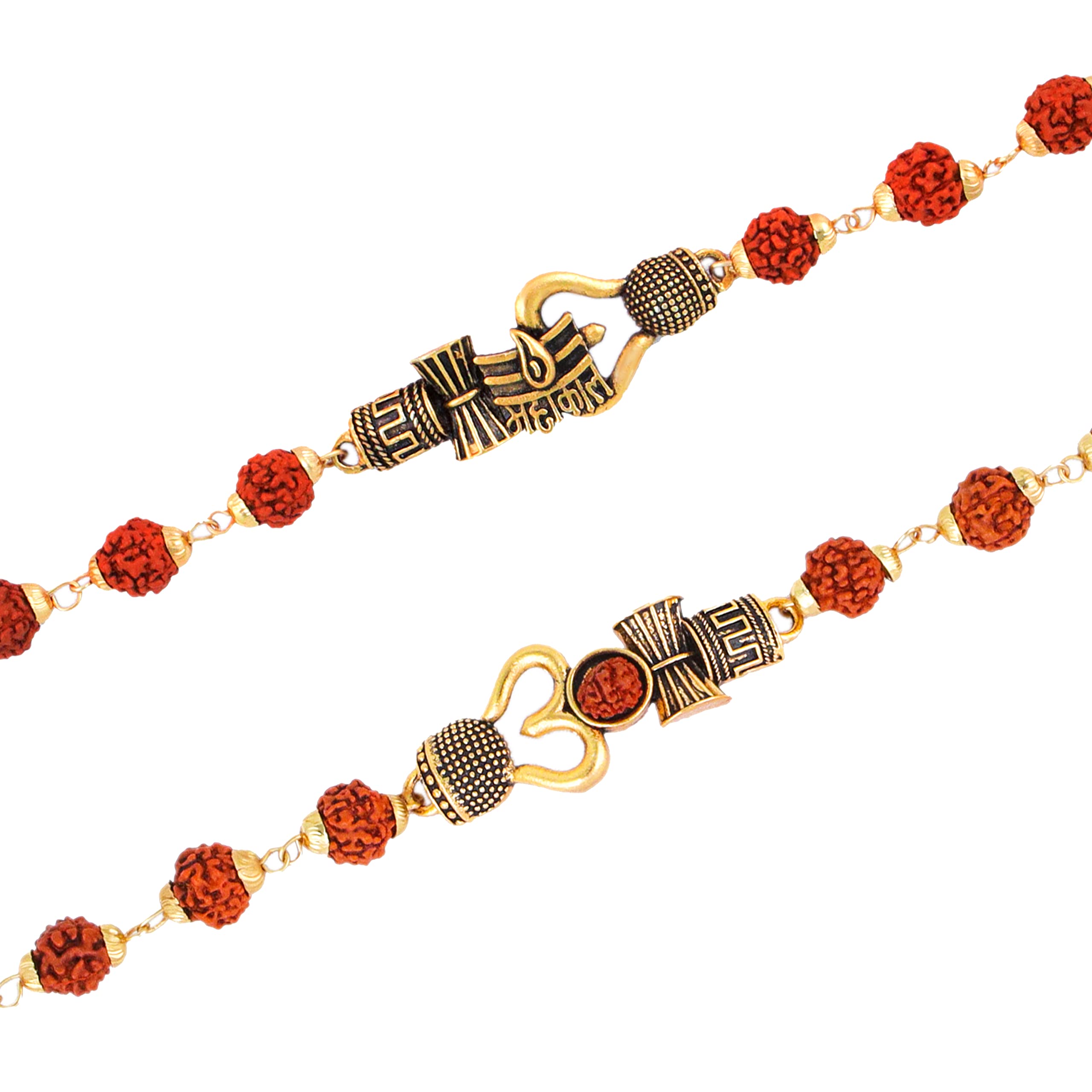 Fashion Frill Adjustable Shiva Rudraksh Rudraksha Bracelet Rakhi For Men Brother Set Combo Of 2 | Rakhis For Rakshabandhan (B0B88B2R8S) Amazon Price History, Amazon Price Tracker
