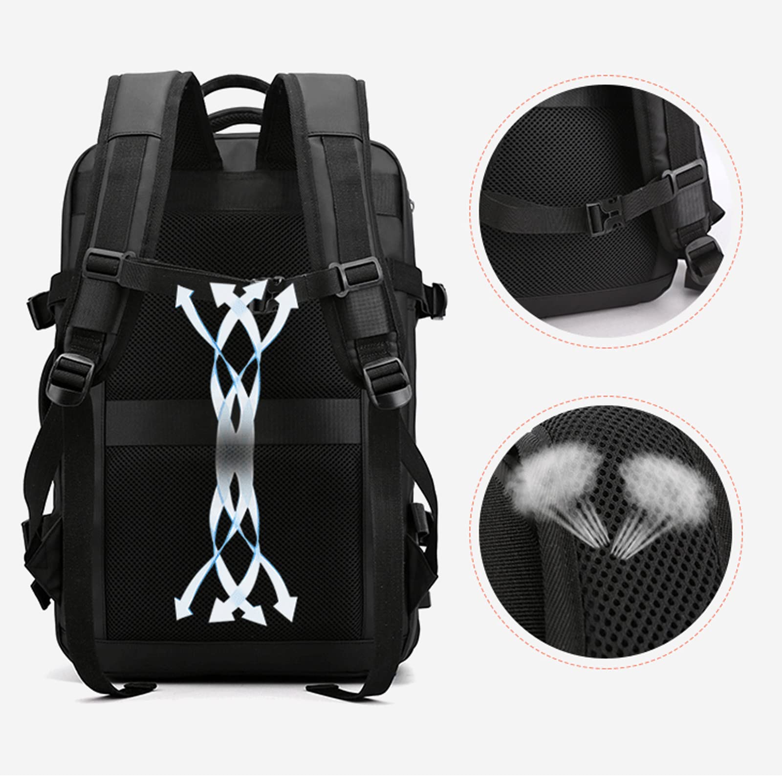 Amazon.co.jp: ビジネスリュック 拡張機能 大容量 撥水 30L 15.6インチ