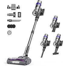 Cordless Vacuum for Home,Tangle Free Vac for Pet,105AW,450W,V40
