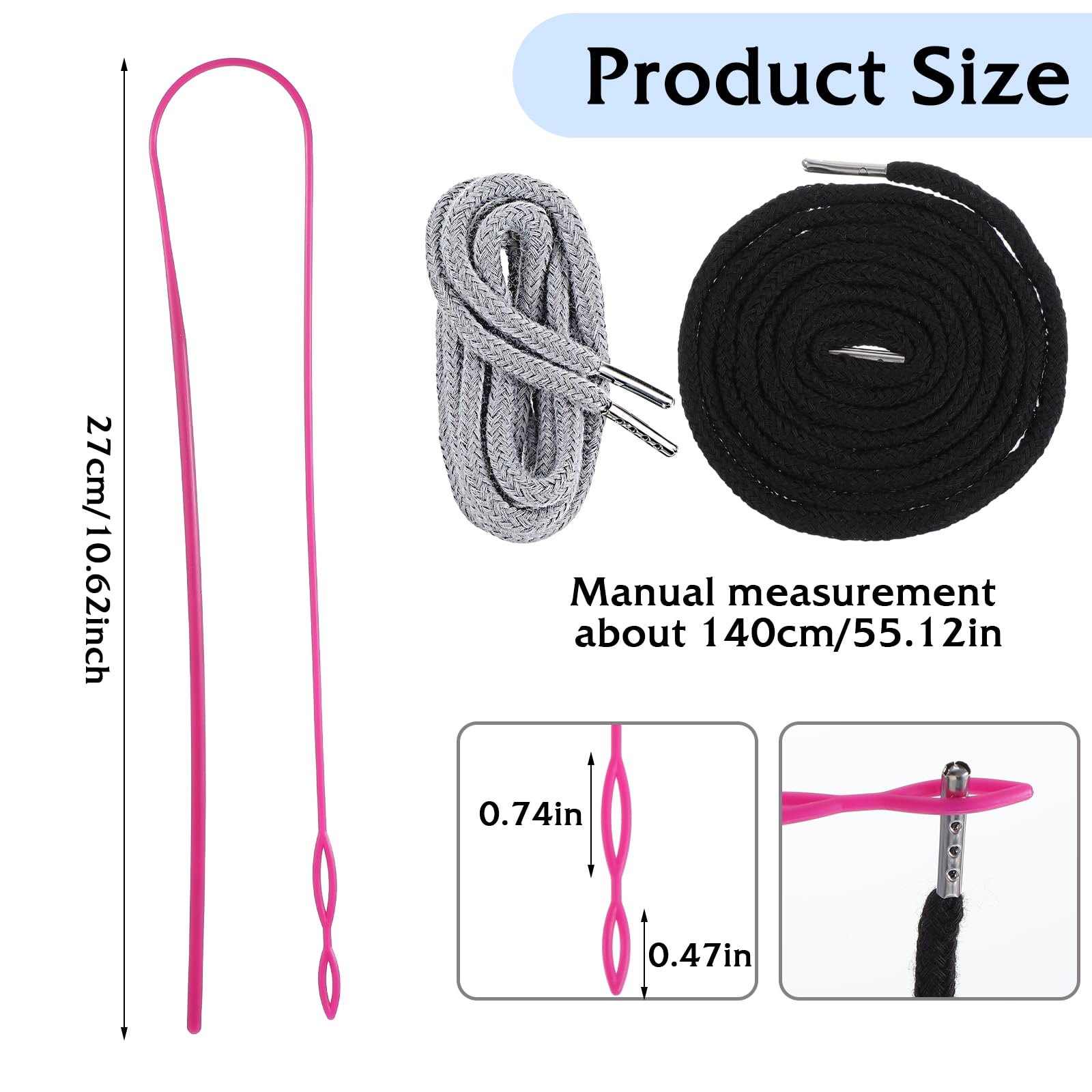 Nogeqi 4 Stück Kordel Für Jogginghose, 140 Cm Kordelband Für