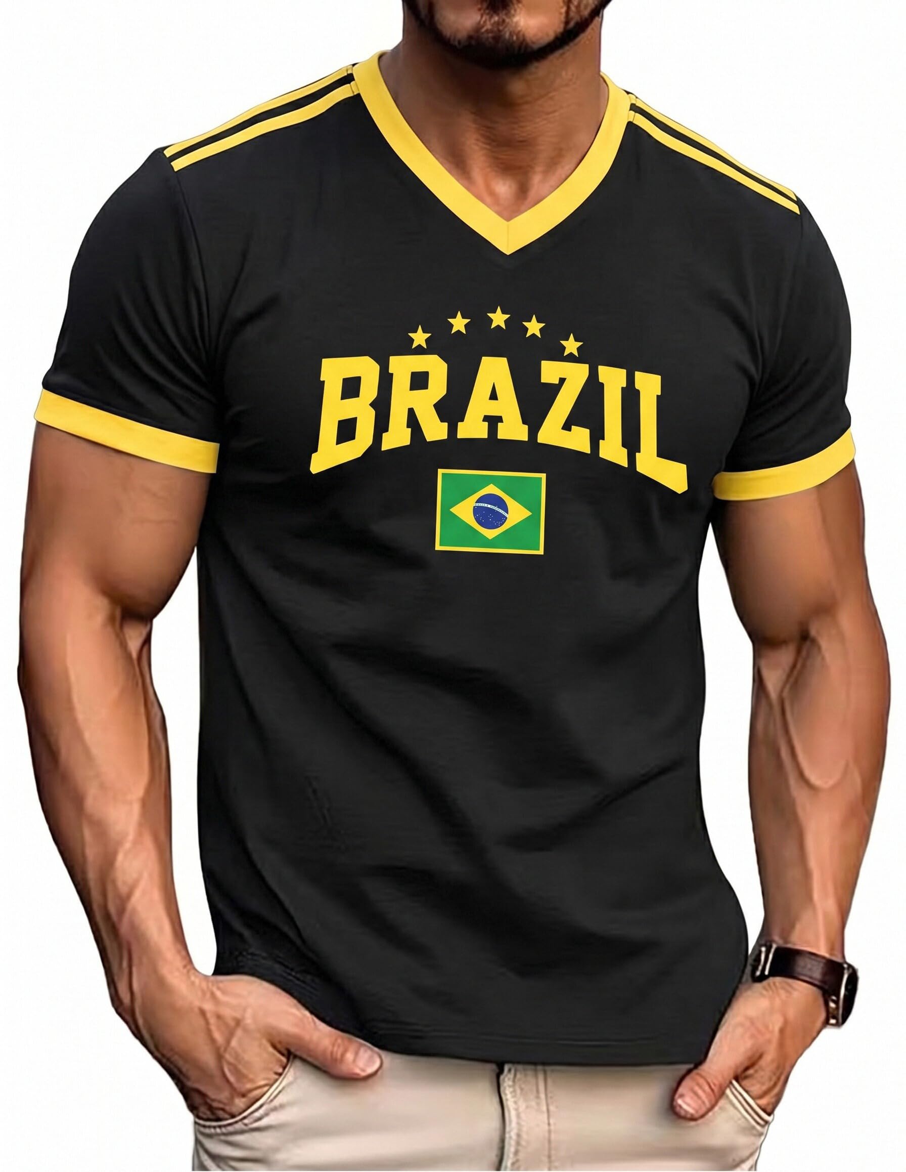 Soccer Cup 2026 Shirt Brazil Jersey Argentina Mexico Soccer Shirts for Couple Women Men Y2k V Neck T Shirts