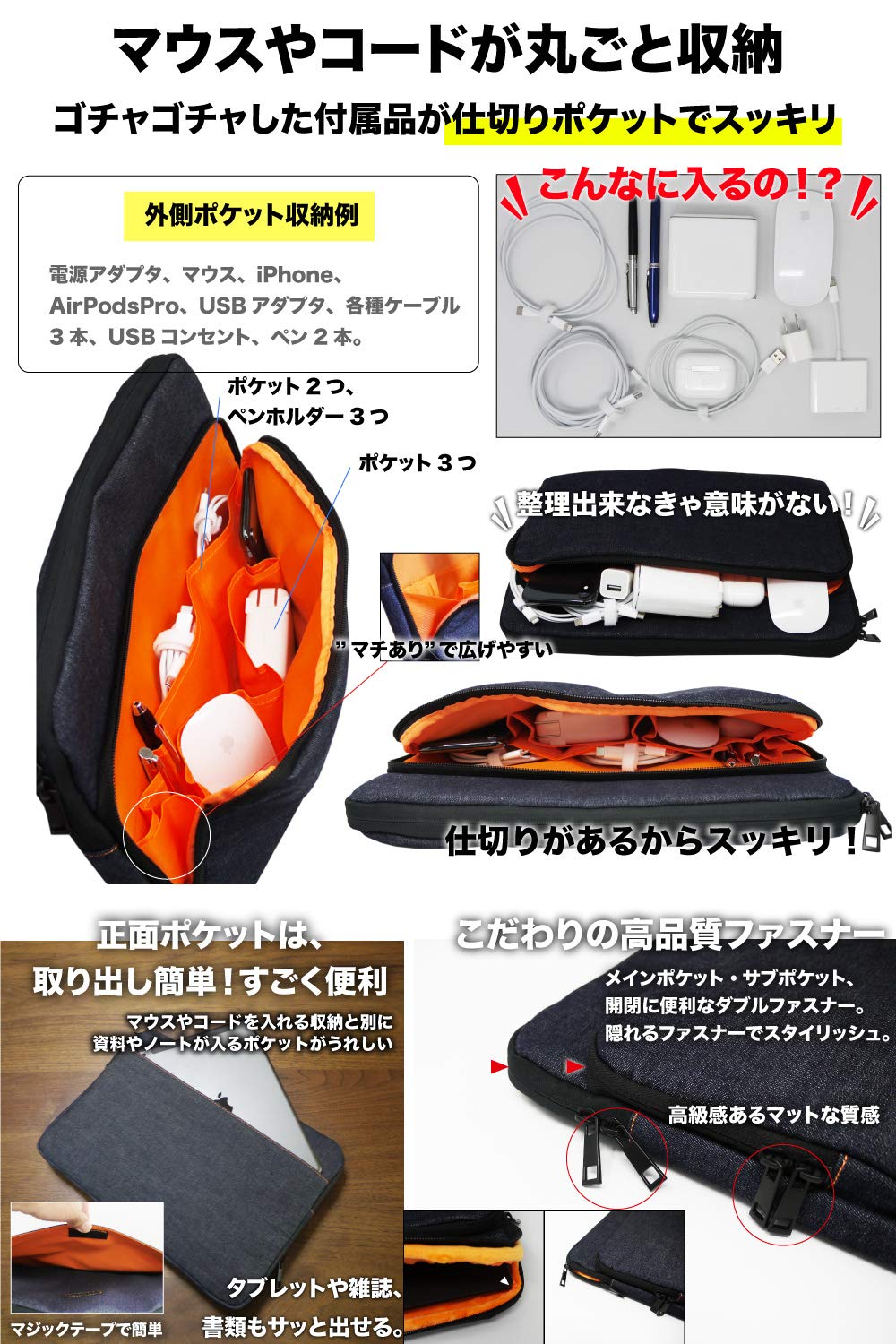 Amazon.co.jp: [ニードネットワーク] 日本が誇るデニム PCケース