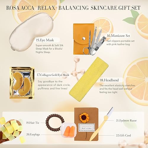 Miniatura 4 de Juego de cuidado de la piel para mujeres y hombres, kit facial de 28 piezas en casa, juego de mimo de cuidado personal, regalos de cumpleaños,