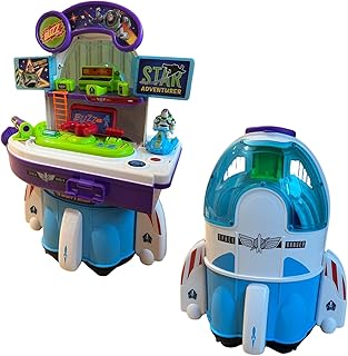 Disney EODS008-502A Kids Spaceship Playset Interactive Toy Indoor & Outdoor Fun Educational - Multicolor