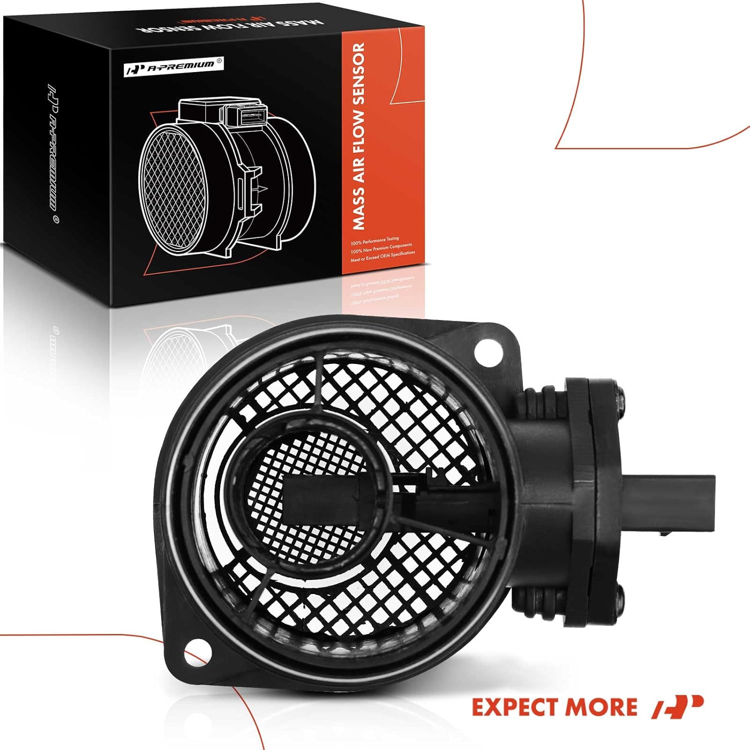 A-Premium Mass Air Flow Sensor Meter [5-Pins] Compatible with Volkswagen Passat 2004-2005, Touareg 2004-2008, 2.0L 4.9L 5.0L Diesel, Replace# 074906461B, 074906461BX