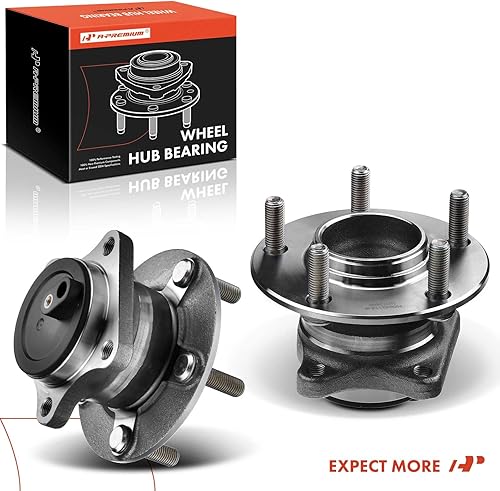 Miniatura 9 de A-Premium 2 rodamientos de rueda trasera y conjunto de cubo con 5 lengüetas compatibles con Mazda 6 2009 2010 2011 2012 2013