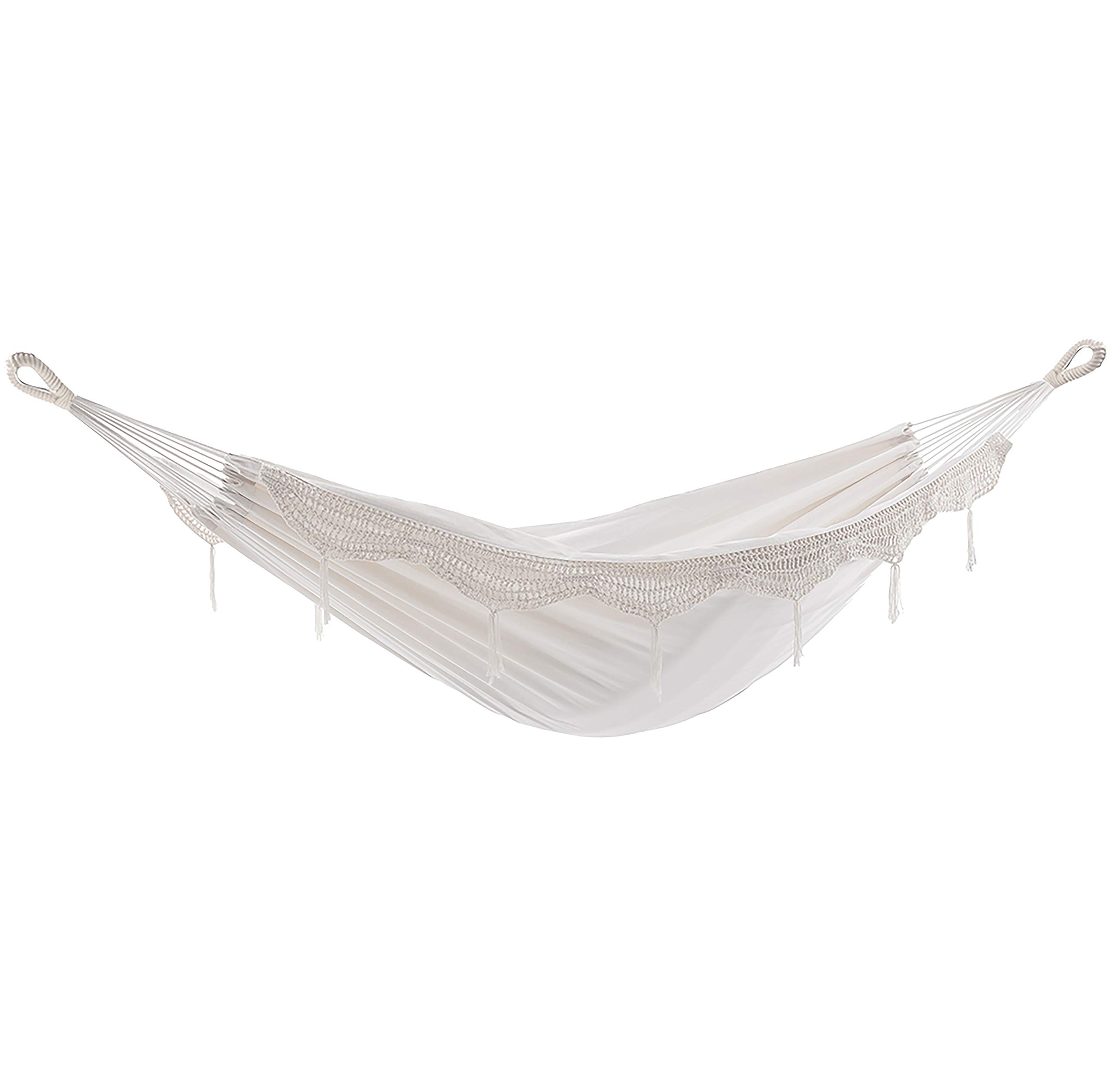 VivereFringe Double Brazilian Hammock, Natural