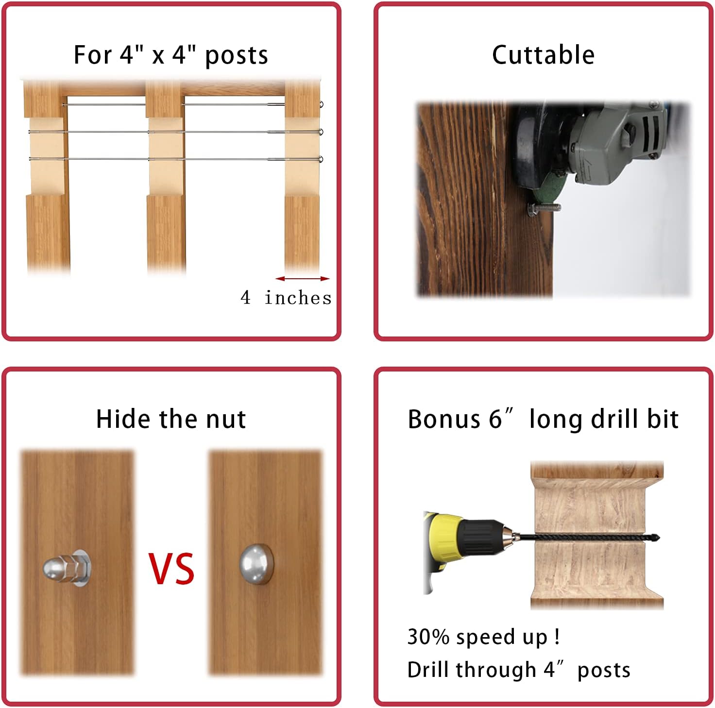 Onе-Dау Sаlе: Uр tо 80% оƒƒ Muzata 20Pack Hand Swage Threaded Stud Tensioner 1/8 Cable Railing Kit End Fitting Terminal for 4x4 2x2 Wood Metal Post with Round Head Deck WoodElegance System T316 Stainless Steel CR39, CA6 Uр Tо 40% оƒƒ Muzata 20Pack Hand Swage Threaded Stud Tensioner 1/8 Cable Railing Kit End Fitting Terminal for 4x4 2x2 Wood Metal Post with Round Head Deck WoodElegance System T316 Stainless Steel CR39, CA6