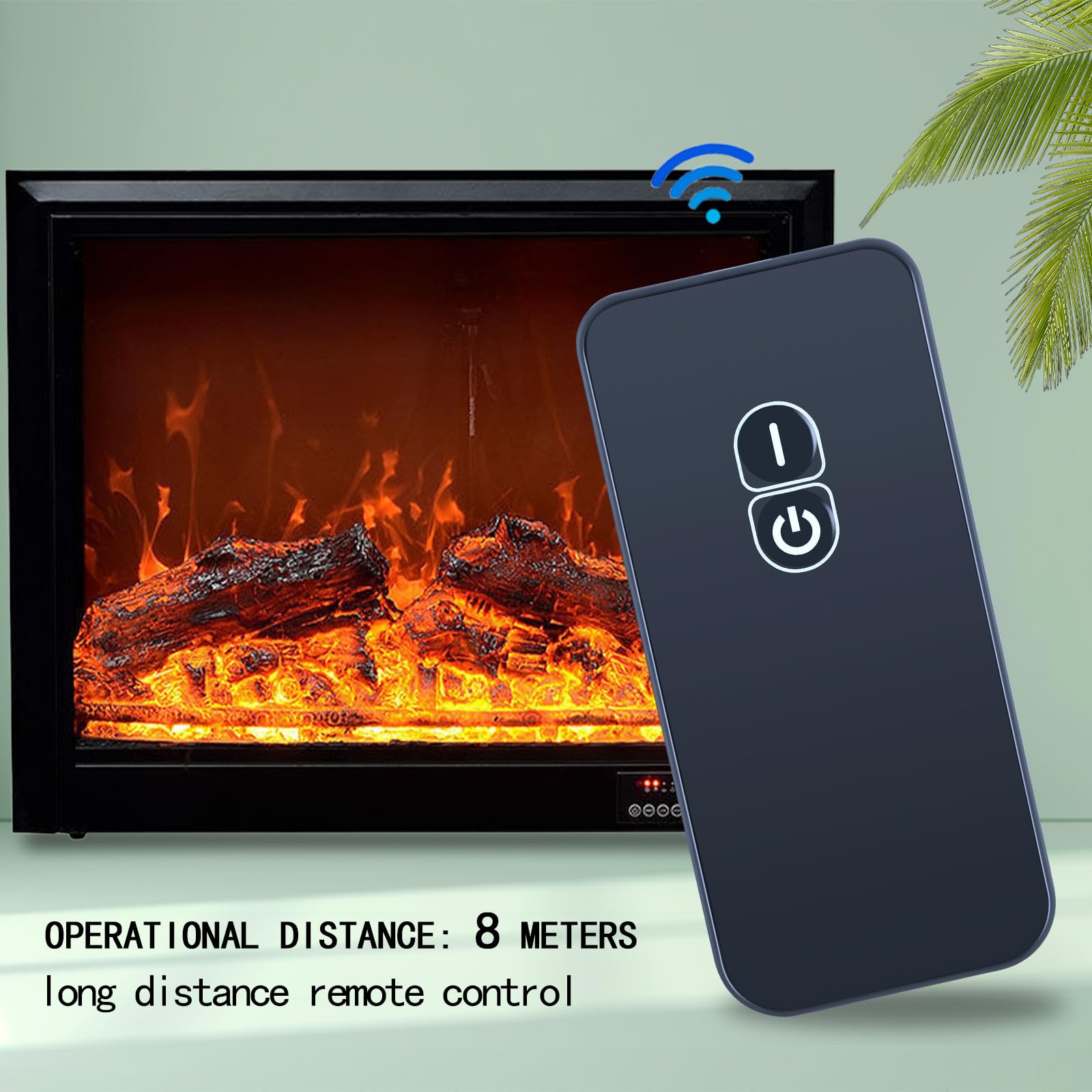 Dimplex - Mando a distancia de repuesto solo apto para fuego eléctrico Dimplex Optiflame, número de pieza: 6516016 / Información sobre la pieza: 03/23380/0, color negro