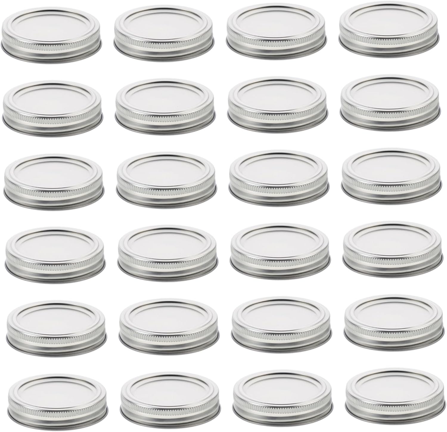 50sets Tinplate Jar Split-type Lids Mason Jar Lid Covers Airtight Sealer for Food Reusable Dishwasher Safe