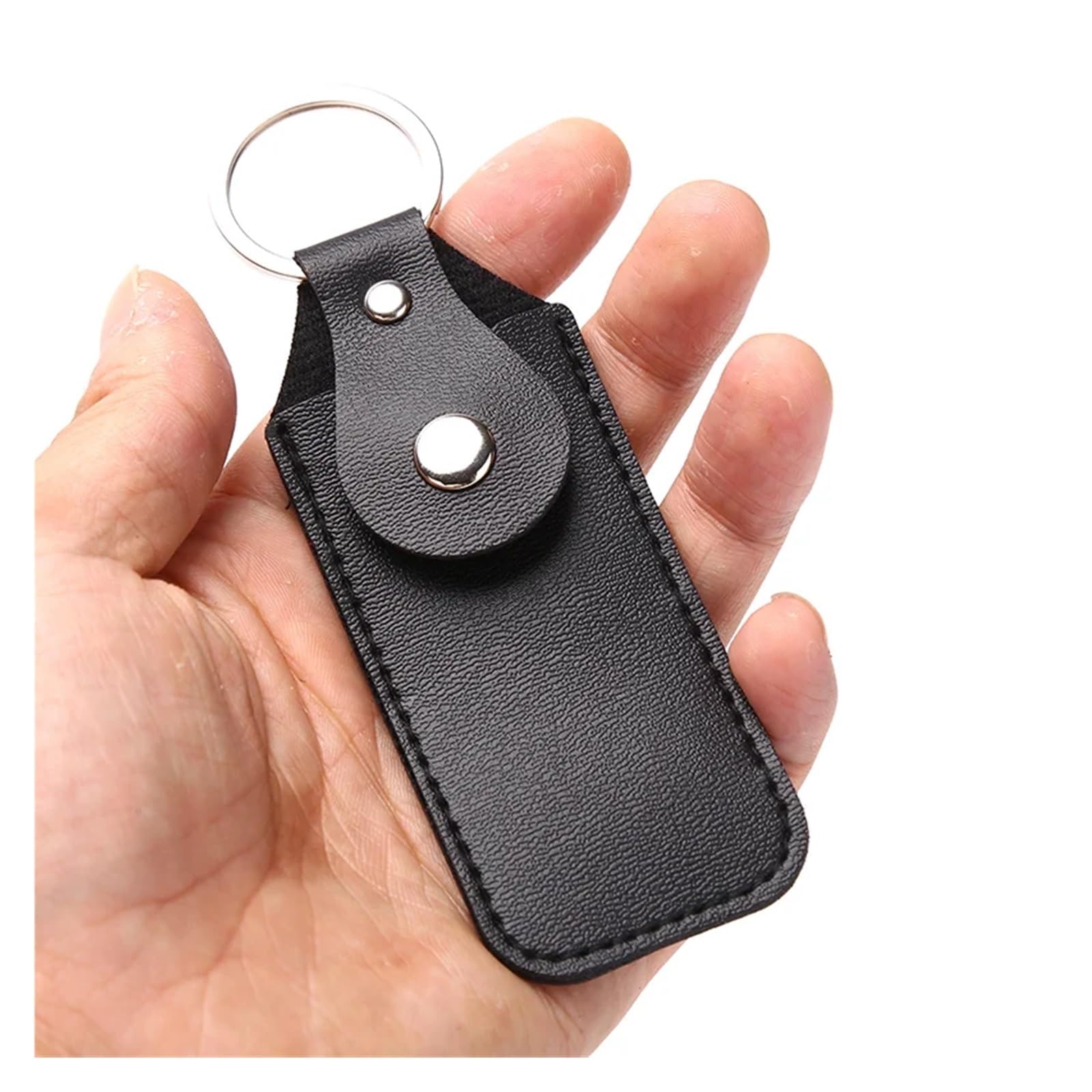 Custodia per disco rigido, 16 pezzi, in pelle, con anello USB, portatile, in poliuretano, per flash drive, rosso, nero, caffè
