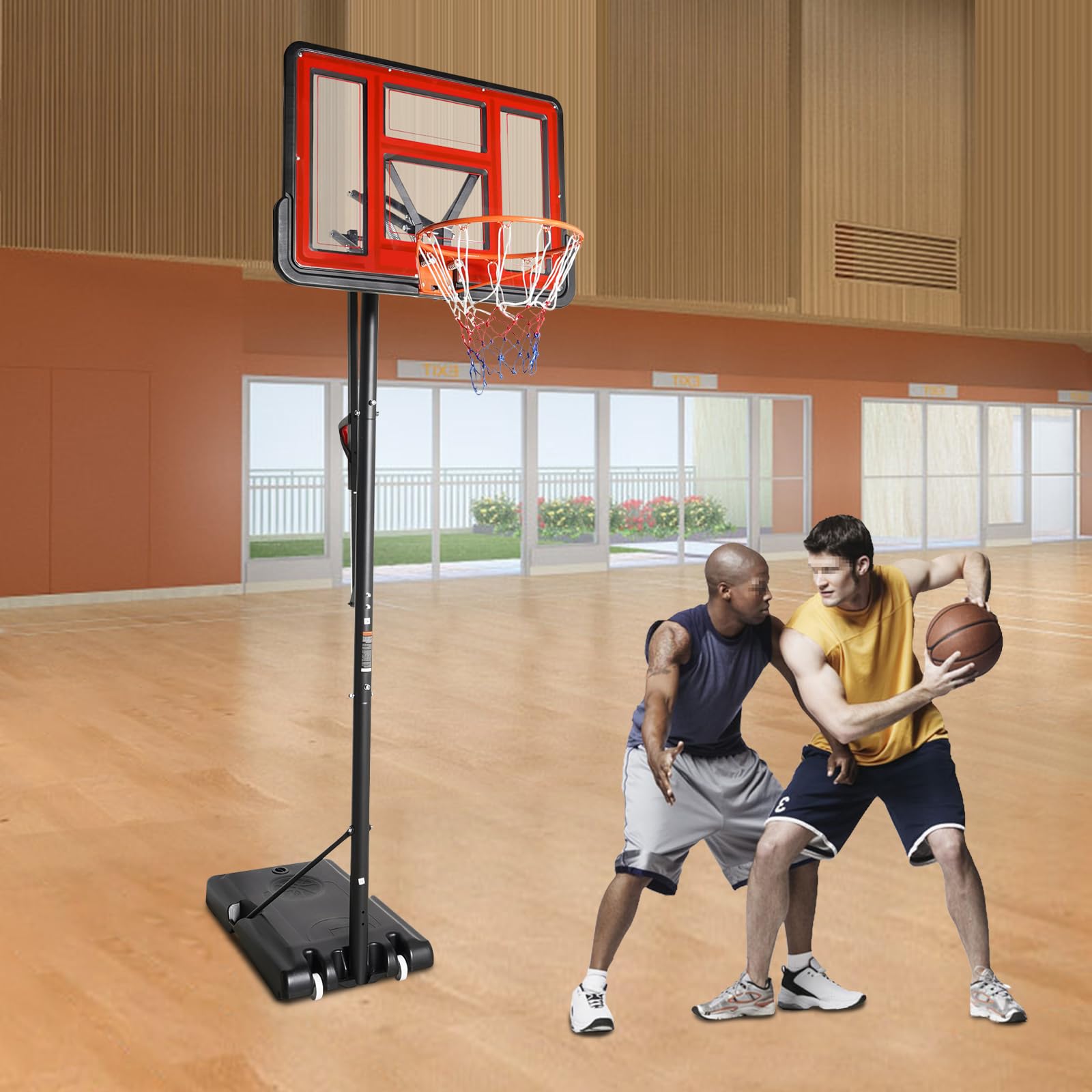 Soporte de baloncesto de 170 a 305 cm, altura regulable