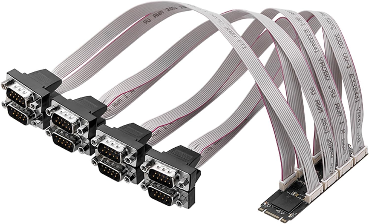 Serial Card High-Speed M2- to 8-Port RS232 Serial Ports Expansion Card with EXAR 17V358 Chip IO-M2F358C-8S M.2 B+M Key Slot