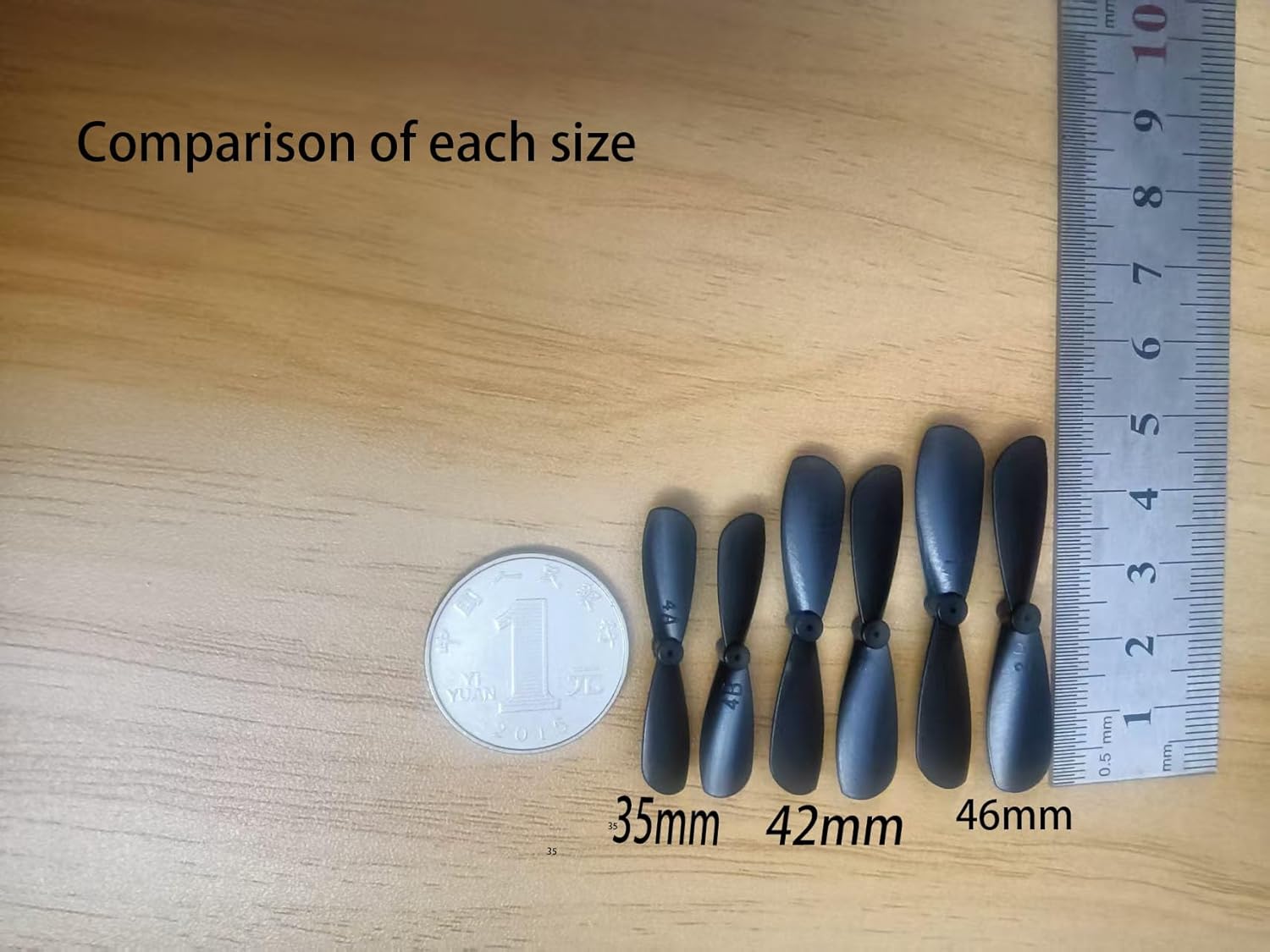 Mini Propeller, 20 Pcs1.38 Inches Axis 0.03 Inch Remote Control Aircraft Replacement Props, Used for Remote Control Aircraft Special Nylon Props Ab Propeller Mini Quadcopter Accessories skrnrhrery