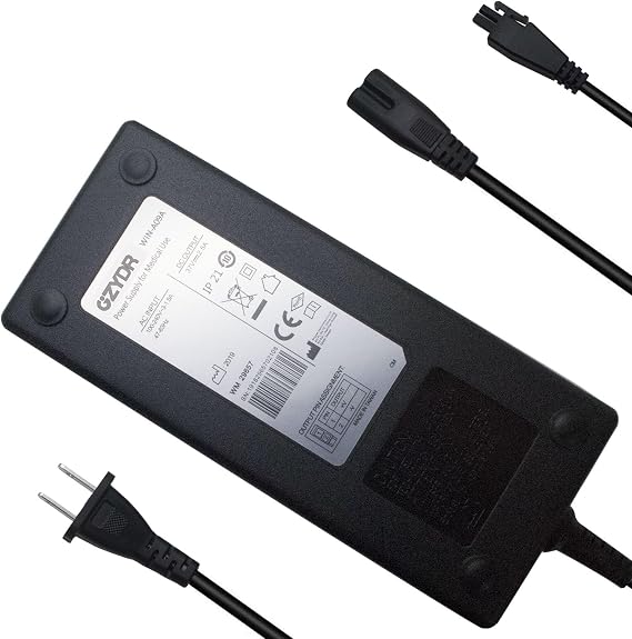 37V 2.5A Power Adapter Compatible with Skynet WIN-A09A | 92.5W Replacement Power Supply with 2-Hole Connector for Weinmann Smart 25st