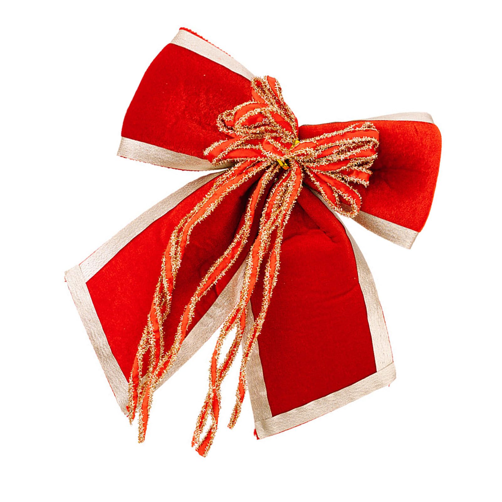 Xjdzineq Velvety Fabric Bowknot Christmas Tree Decoration for Front Door Wreath Mantels Wrapping Wedding Red Velvety Bowknot Christmas