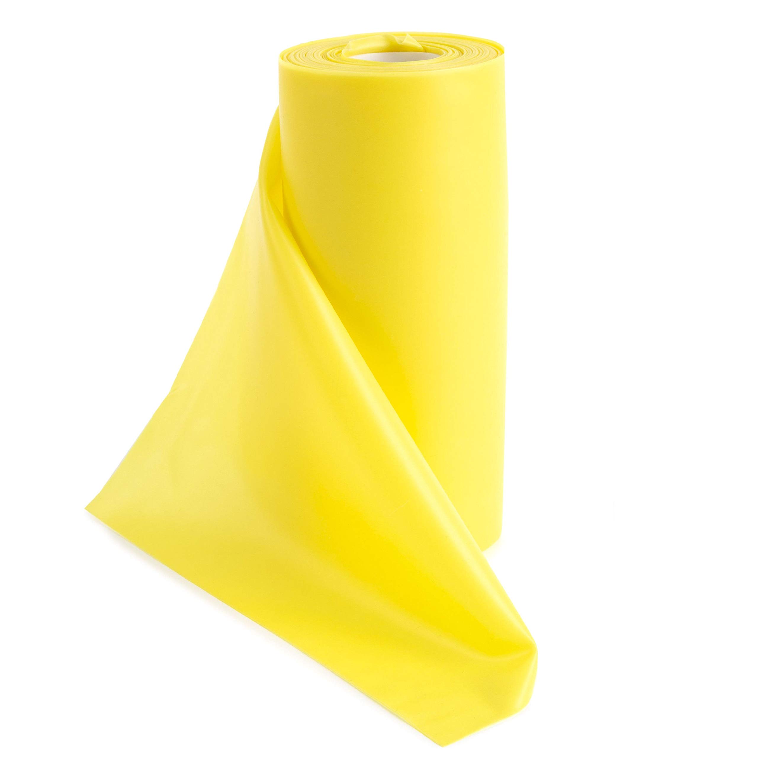 Super Banda de Ejercicio Libre de látex Bandas de Resistencia en 8 y 16 Patio (25/50 FT.) Bulk Rollos. Elegir Entre 7 Colores de luz, Medio, Pesado o X Heavy Puntos Fuertes.