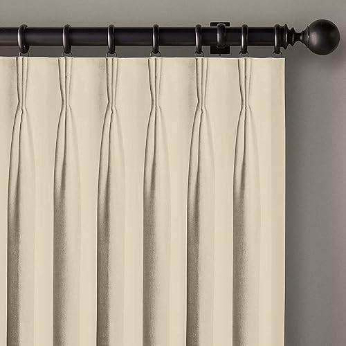 Miniatura 2 de Magic Drapes Cortinas opacas plisadas con ganchos y alzapaños, para oscurecer la habitación, con aislamiento térmico para ventana, para dormitorio,