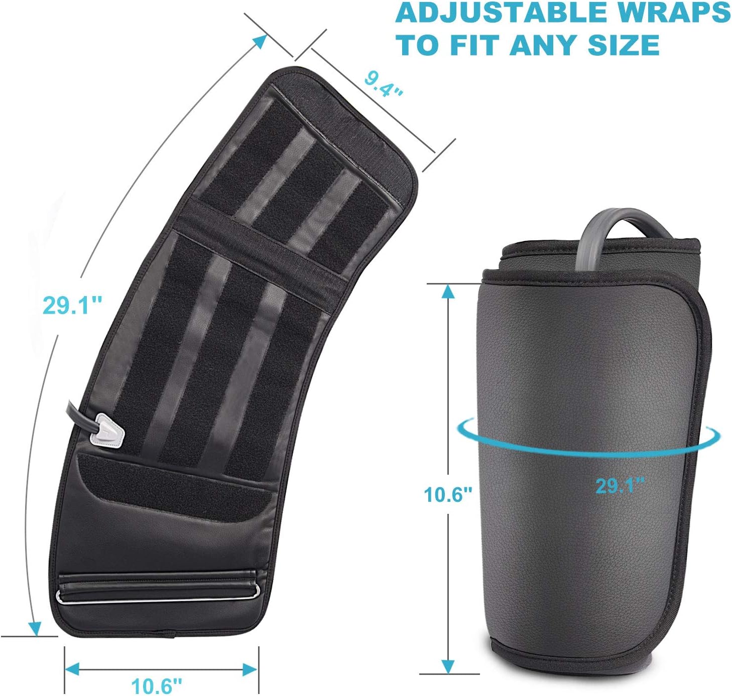 Renpho Rechargeable Leg Massager for Circulation, Foot Massager Machine with PU Leather, Over Size Leg Wraps Boots for Leg, Foot, Calf, Thigh, Home Use, Gifts for Men Women Dad Mom : Health & Household