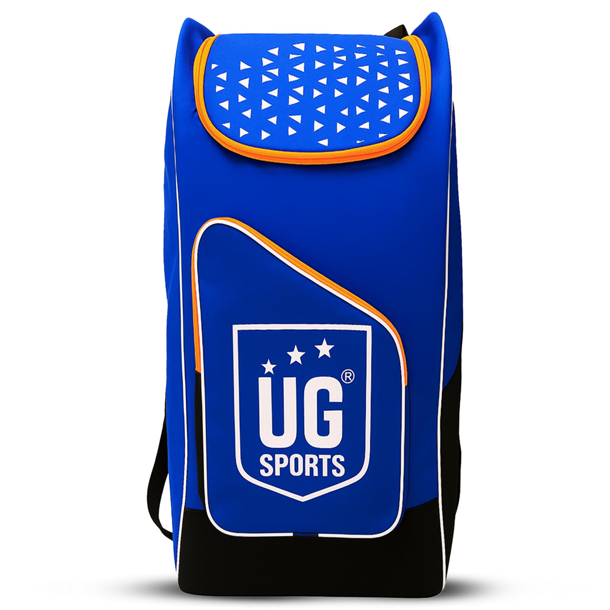 UG Sports Durable Nylon Cricket Kit Bag | Full Size Travel-Friendly Gear Bag with Shoulder Straps, Heavy Zippers & Extra Pocket for Cricket Equipment Bat, Pads & Gloves (Blue)-image-24