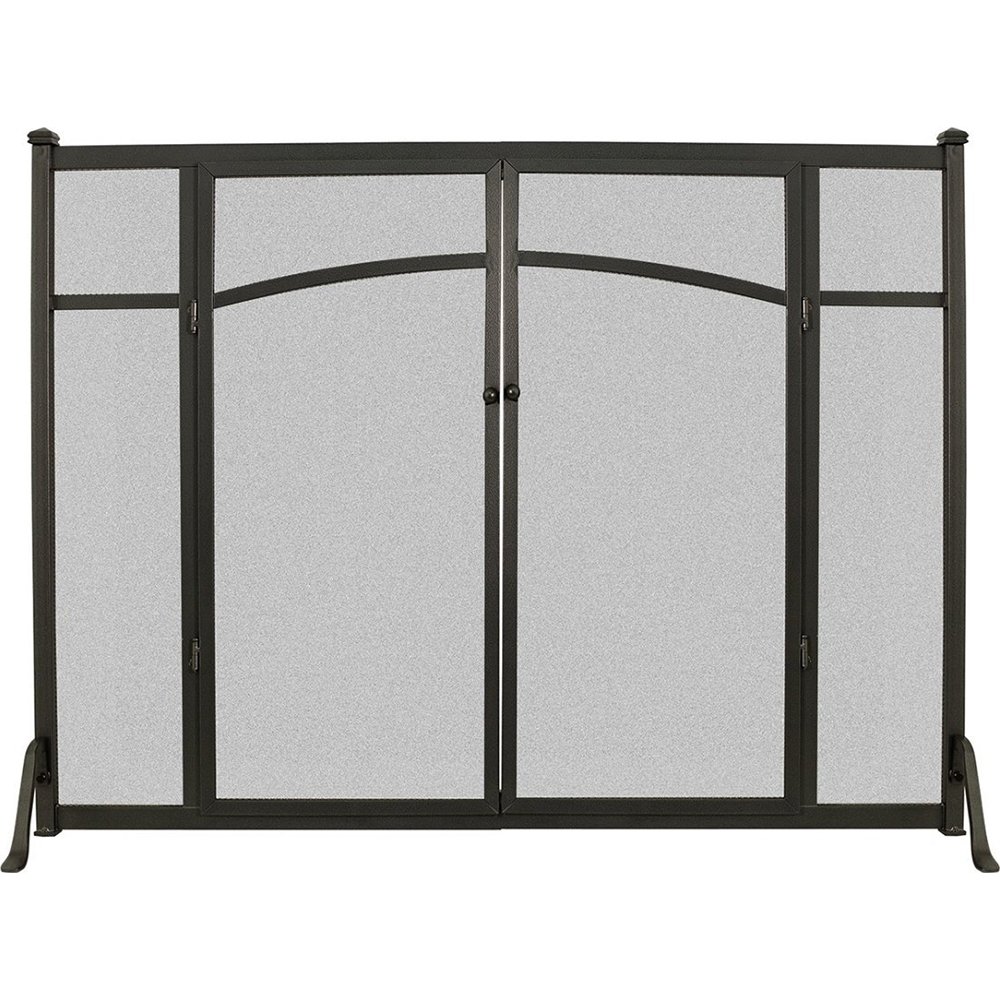 Flat Panel Fireplace Screen with Doors