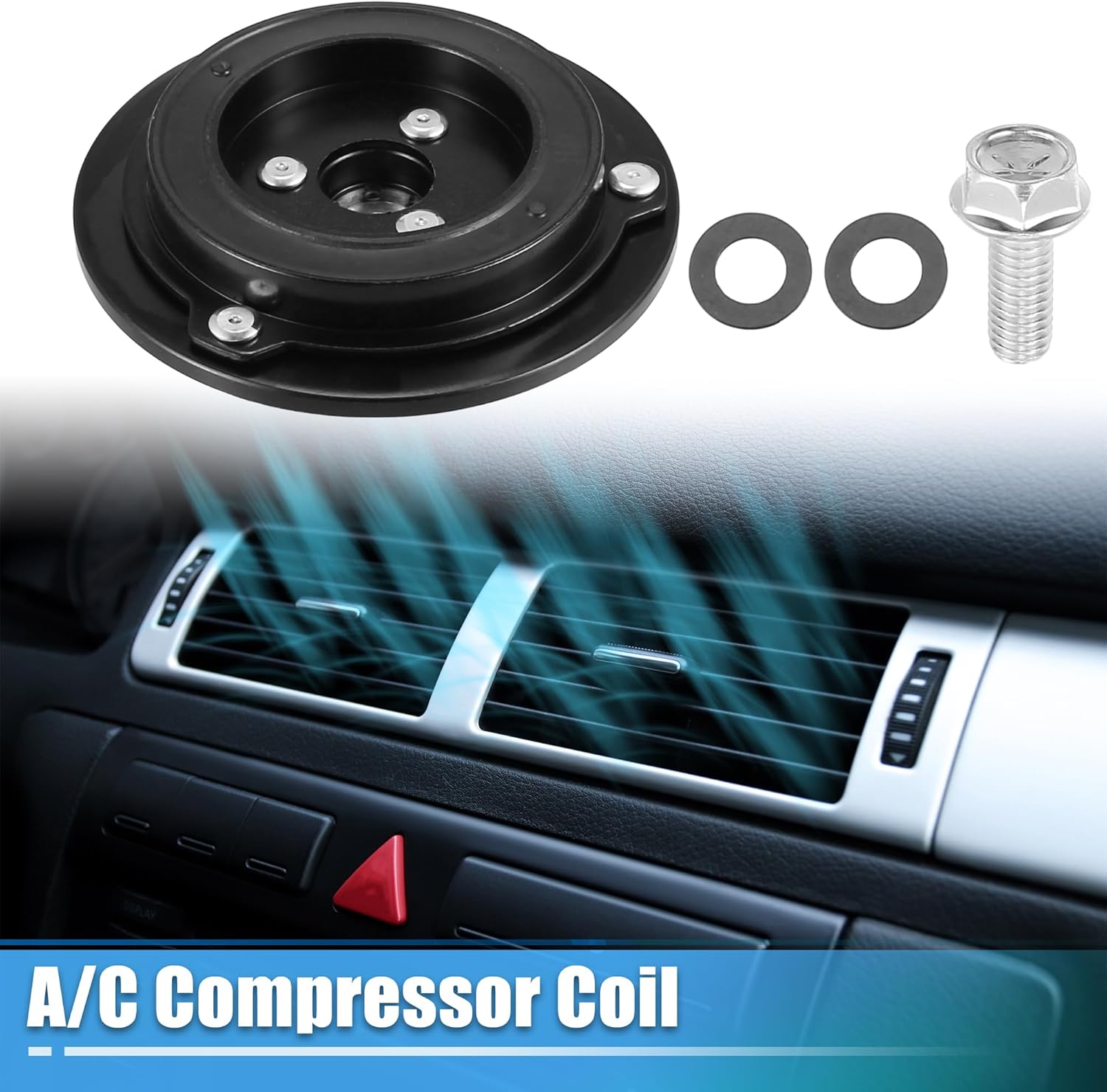 X AUTOHAUX A/C Compressor Clutch Plate Auto Repair Compressors Assembly for Ford for Mustang 5.0L 2011-2019