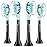 Aoremon Toothbrush Replacement Heads for Sonciare C3 - Brush Heads for Philips Sonicare 2 Series 3 Series ProtectiveClean 4100 5100 6100 DiamondClean FlexCare HealthyWhite G3 W3 C2 G2 C1,4 Count,Black