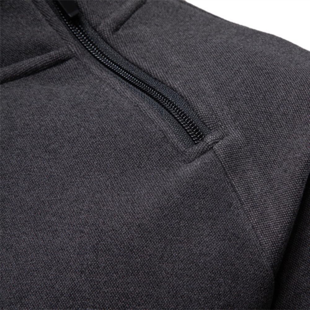 TOMITANY Men’s Fleece Sweatshirts Long Sleeve Button Up Tactical Shirts American Flag Printed Henley Shirts Patriotic Shirt