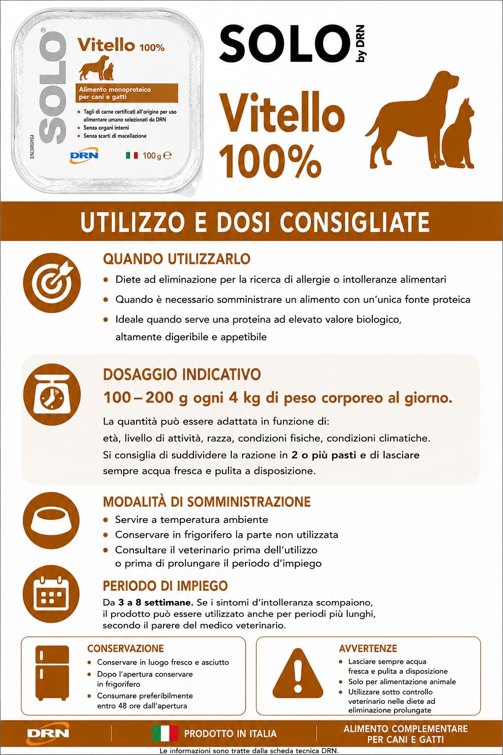 DRN SOLO VITELLO 100 gr - confezione da 32