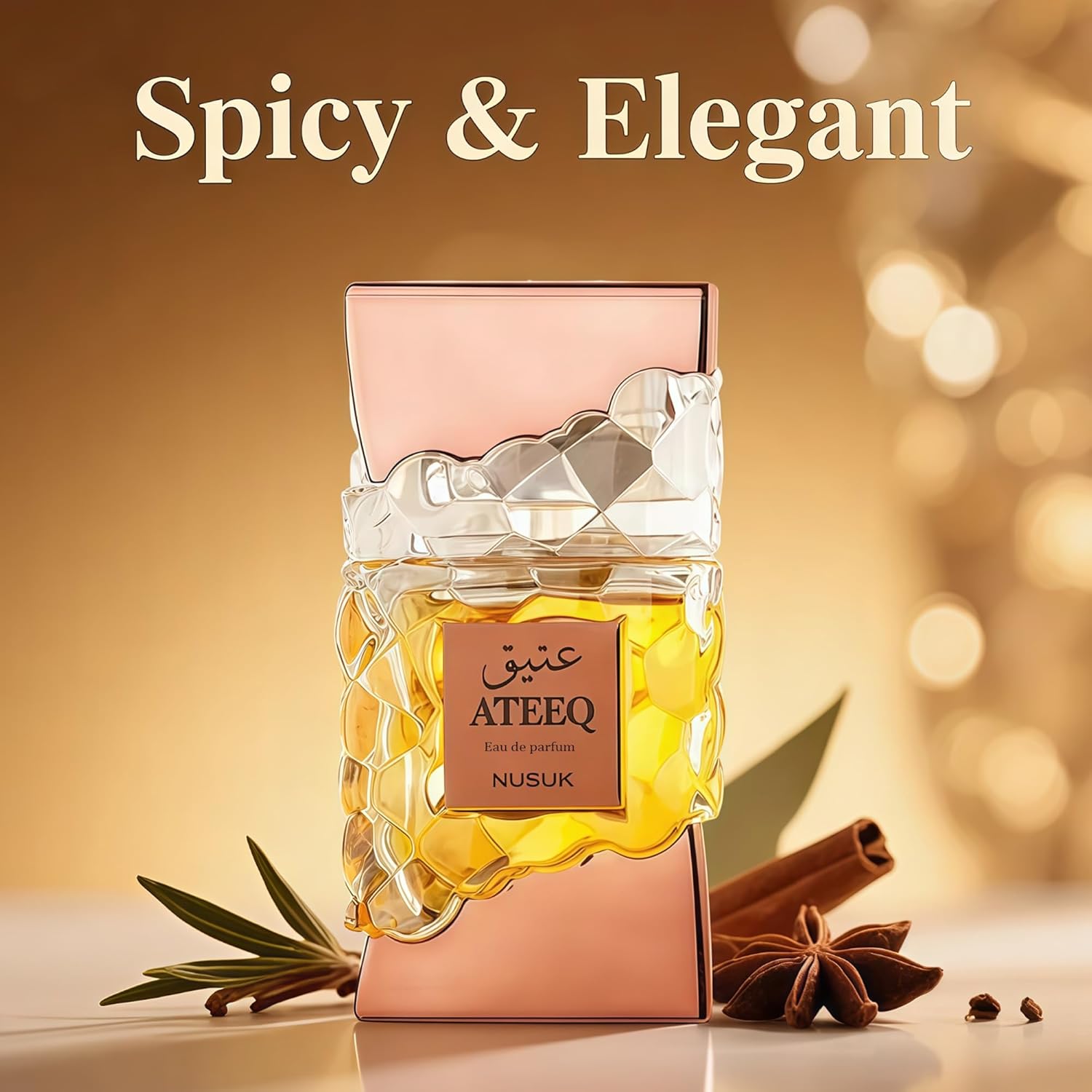 Luxury 2-Piece Couple's Perfume Set, 100ml Eau de Parfum Each, Long Lasting Fragrance Gift for Holidays and Anniversaries, Premium Cologne Duo for Men and Women (Ateeq&Raheeq)