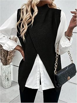 Buy Verdusa Women's Sleeveless Sweater Vest Spring Business Casual