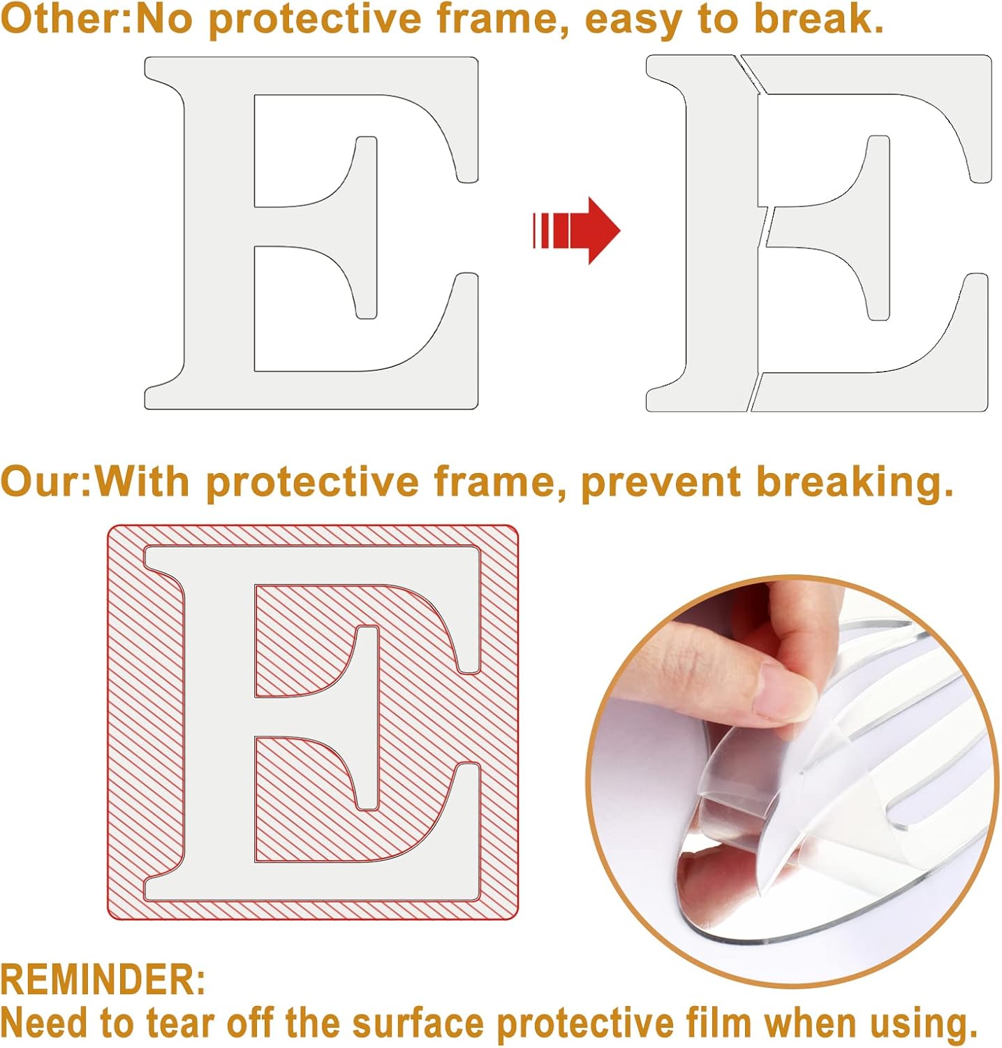 Home Wall Decor,Living Room Wall Decor Home Sign Letters Mirror Wall Stickers,Modern Decals (Silver) image 3 of 7 B0BD6K6PFQ