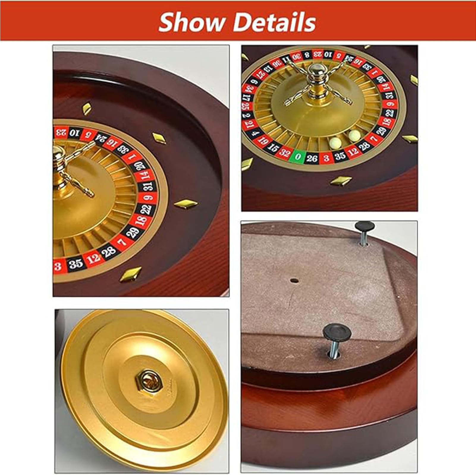 Genérico Rueda De Ruleta De Madera Dial Digital Rouleta Rouleta Juego De Mesa Lotería Giratoria De Entretenimiento para Adultos Rouleta Rouleta para Una Noche De Juegos Familiar,B