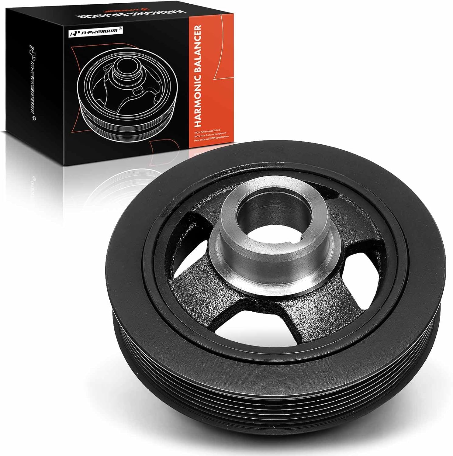 A-Premium Engine Harmonic Balancer Crankshaft Pulley Compatible with Nissan Altima 2007-2018, Murano 2009-2020, Pathfinder 2013-2020, Maxima 2009-2014 2016-2020, Quest & Infiniti QX60, JX35, 6Cyl 3.5L