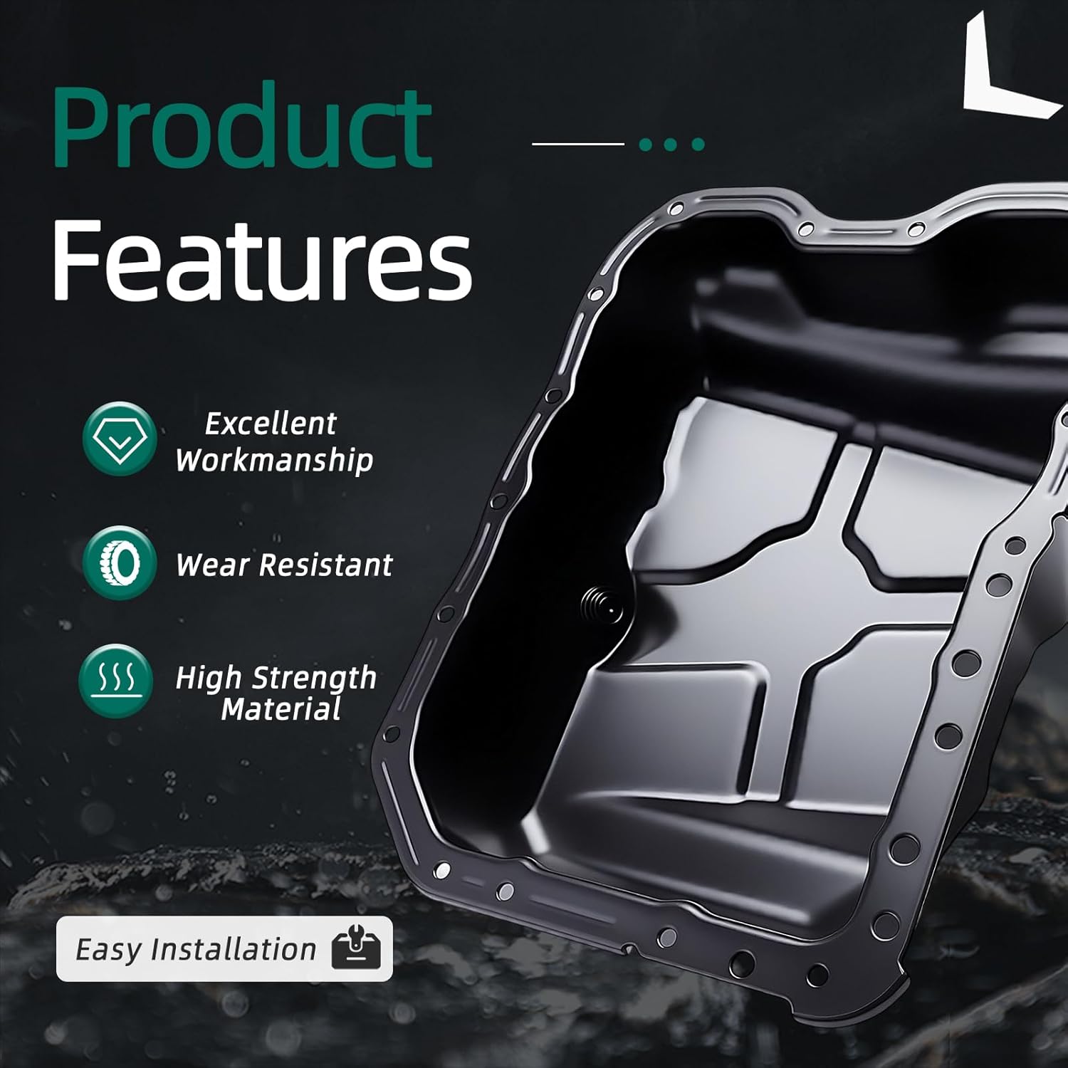 Engine Oil Pan with Drain Plug&Gasket&Screws,for Jeep Compass/Patriot,for Chrysler 200/Sebring/Cirrus,for Dodge Avenger/Caliber/Journey,L4 2.0L 2.4L,OE 4884665AD, 264-361,311-00133