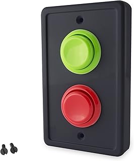 Arcade black green red switch plate