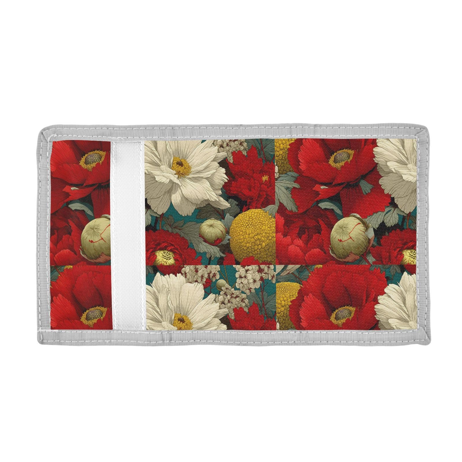 FOLIOSA Anime Flowers Kids Wallet for Boys Girls Youth, Compact Fabric 4.9×2.9 in
