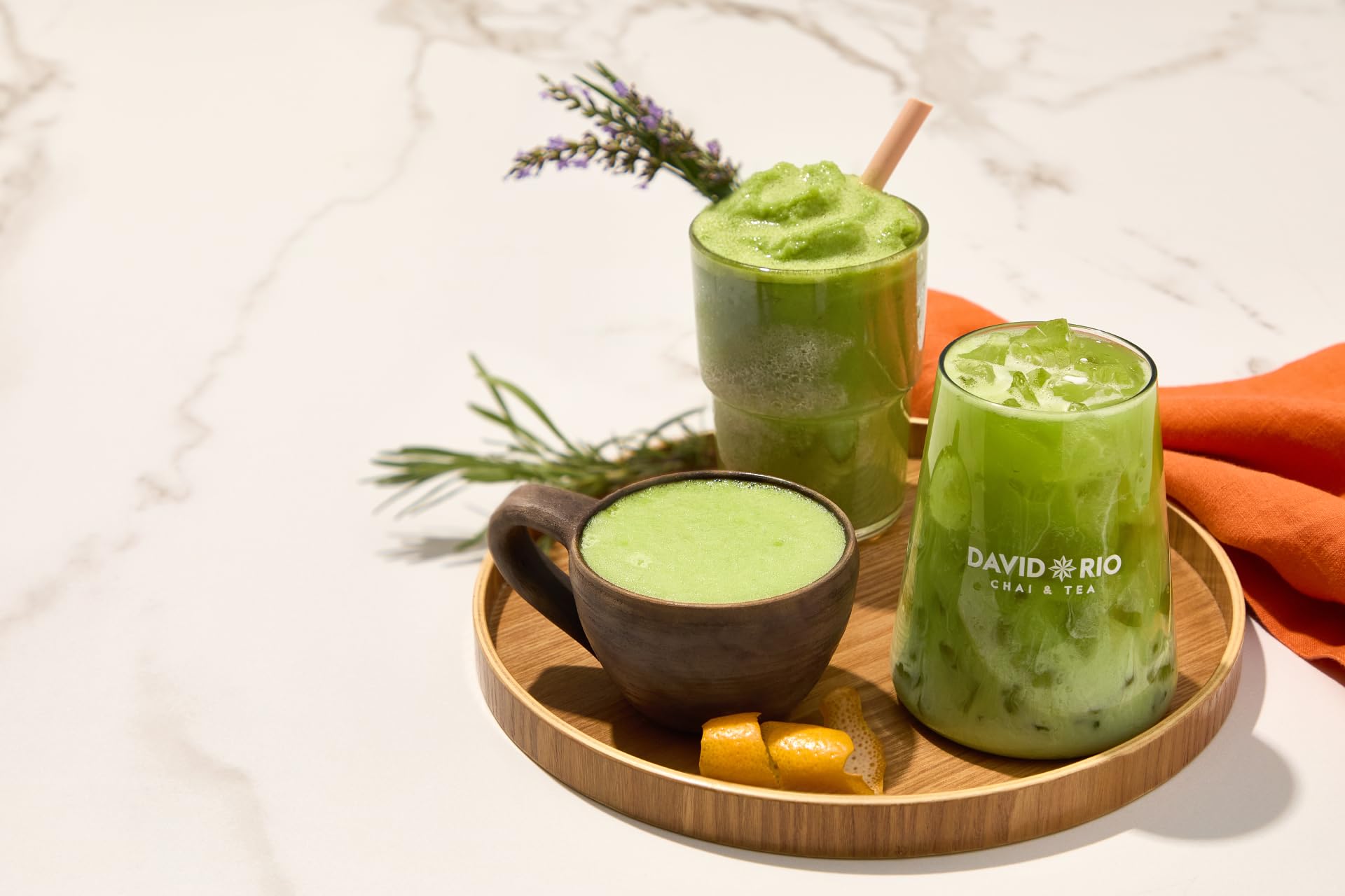 David Rio Super Blends Matcha Latte I 300g Beutel I Matcha-Mischung Pulver mit Agave, Weizengras, Moringa & Chlorella I 1 Beutel