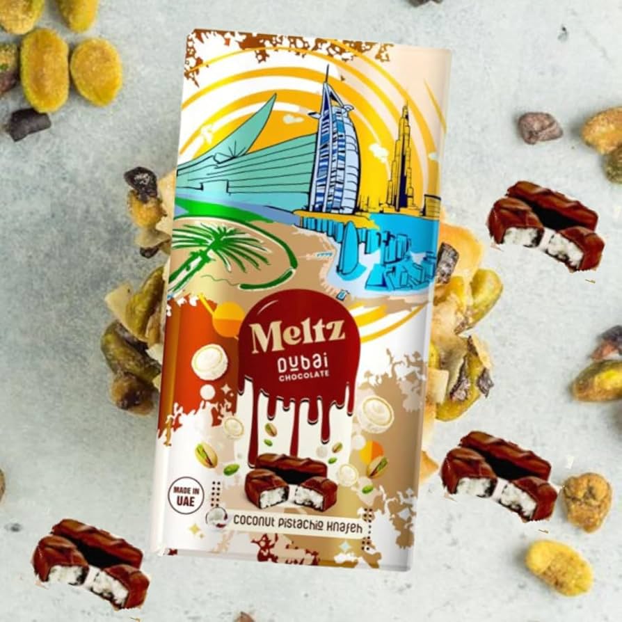 ☆meltakaです☆ Meltz Dubai Chocolate Kunafa Premium Bar Dubai Import All Flavours