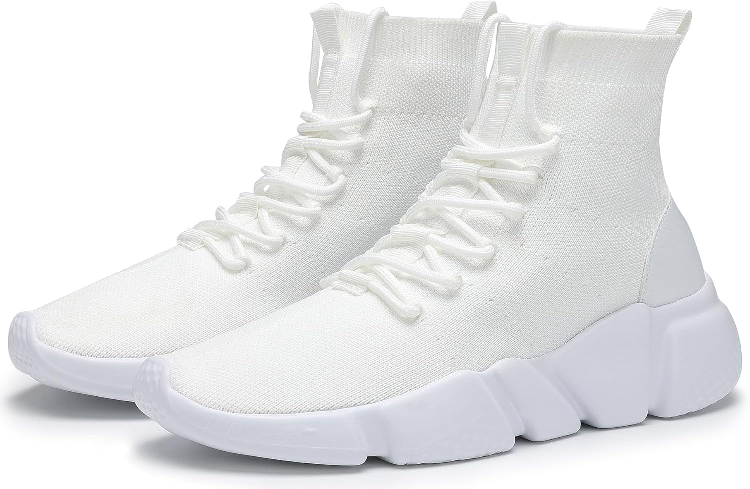 Santiro High Top Slip On Sneakers for Men Walking Tennis Shoes Lightweight Work Casual Gym Athletic Shoes - Image 4