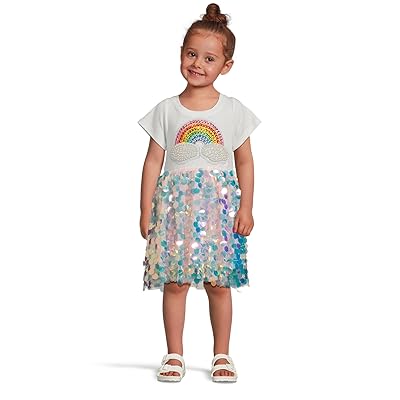 Lola and The Boys Paillette Rainbow Magic Dress (Toddler/Little Kid/Big Kid) Girl