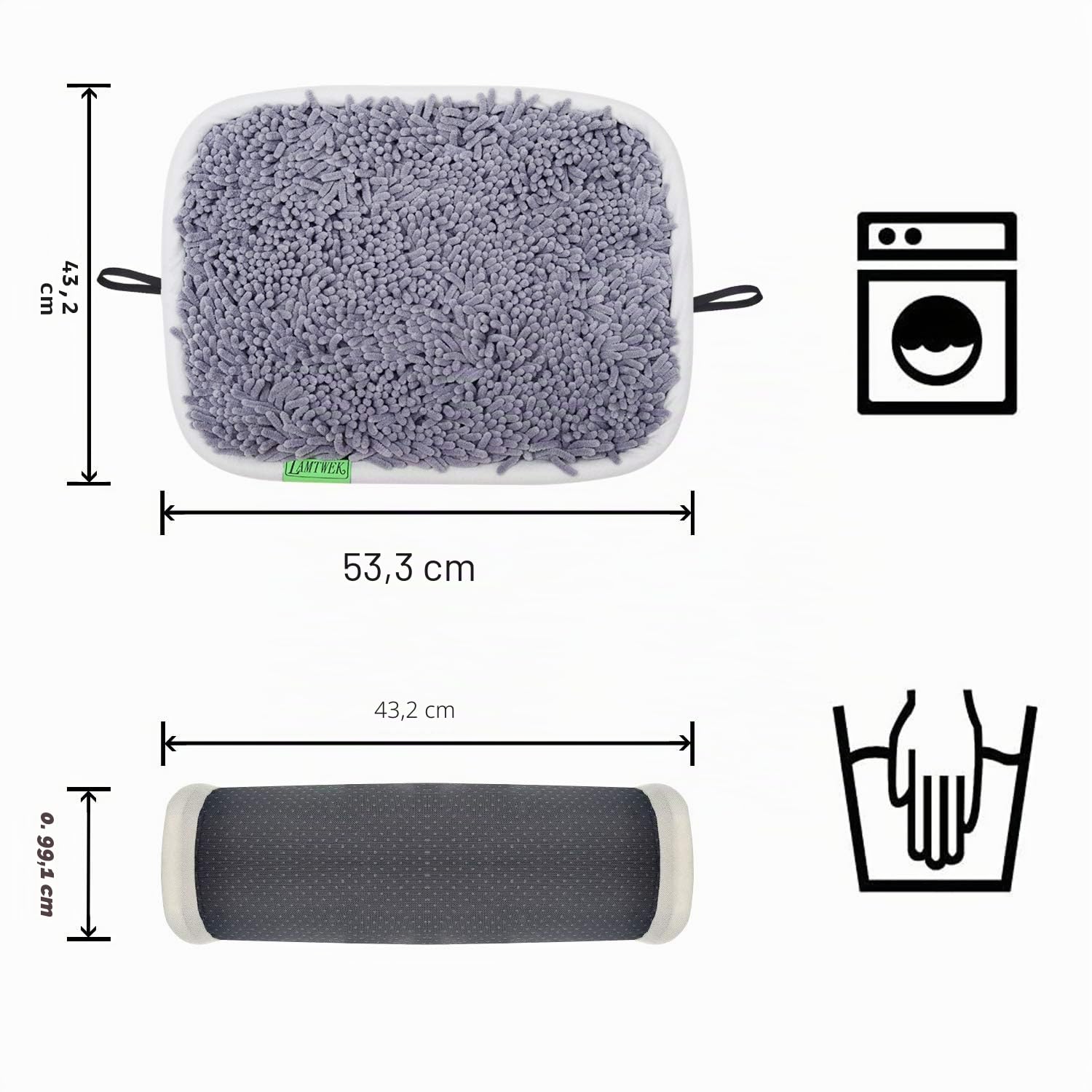 17" x 21" Alfombra Olfativa para Perros y Gatos, Snuffle Mat, Juguete Interactivo para Mascotas