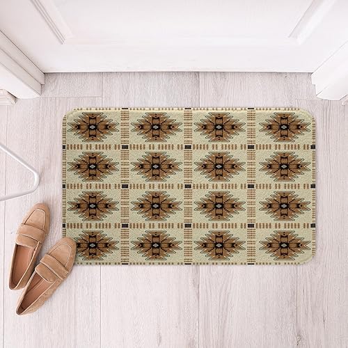 Miniatura 13 de Alfombra de área de decoración occidental, alfombra de baño azteca, vaquera, estilo vaquera, del suroeste, para niños y niñas, rústica, decoración